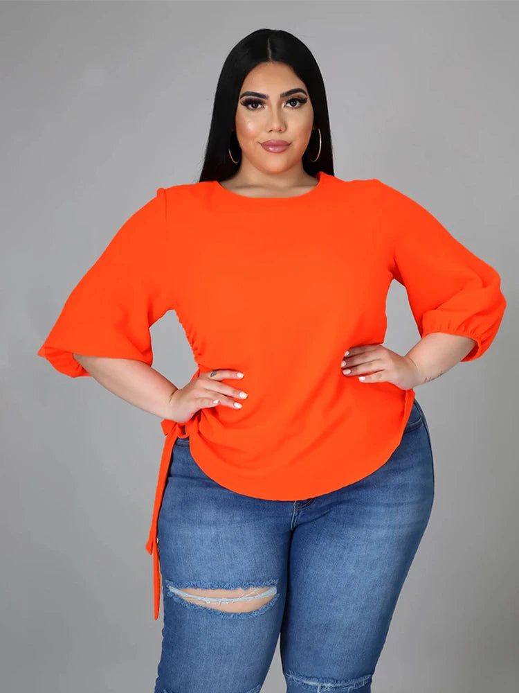 Ladies Tops Long Sleeve Female Clothing Large Size Fashion Woman Blouses 2022 Plus Size Blouses Wholesale Bulk Dropshipping