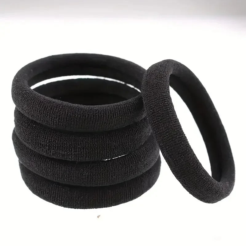 20/50/100pcs Black Hair Bands for Women Girls Hairband High Elastic Rubber Band Hair Ties Ponytail Holder Scrunchies Accessorie BAZAARHUBO