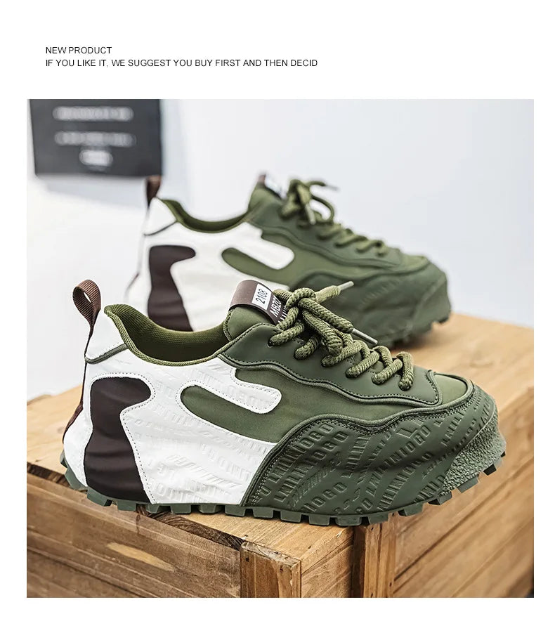 Fashion brand tenis men casual faux leather sneakers male wedged shoes new spring summer breathable trainers man gym run shoes