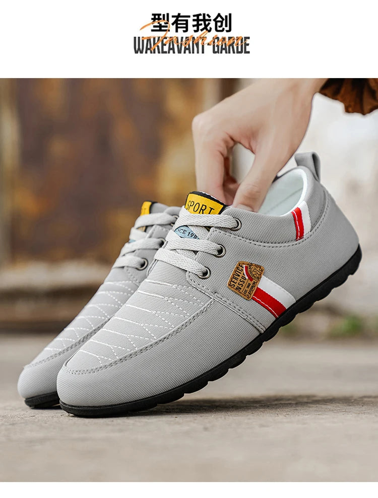 Men's Shoes New Style 2026 Spring and Autumn Flat Lightweight Sports Fashion Versatile Soft-Soled Casual Shoes Men's Simple Breathable Men's Shoes
