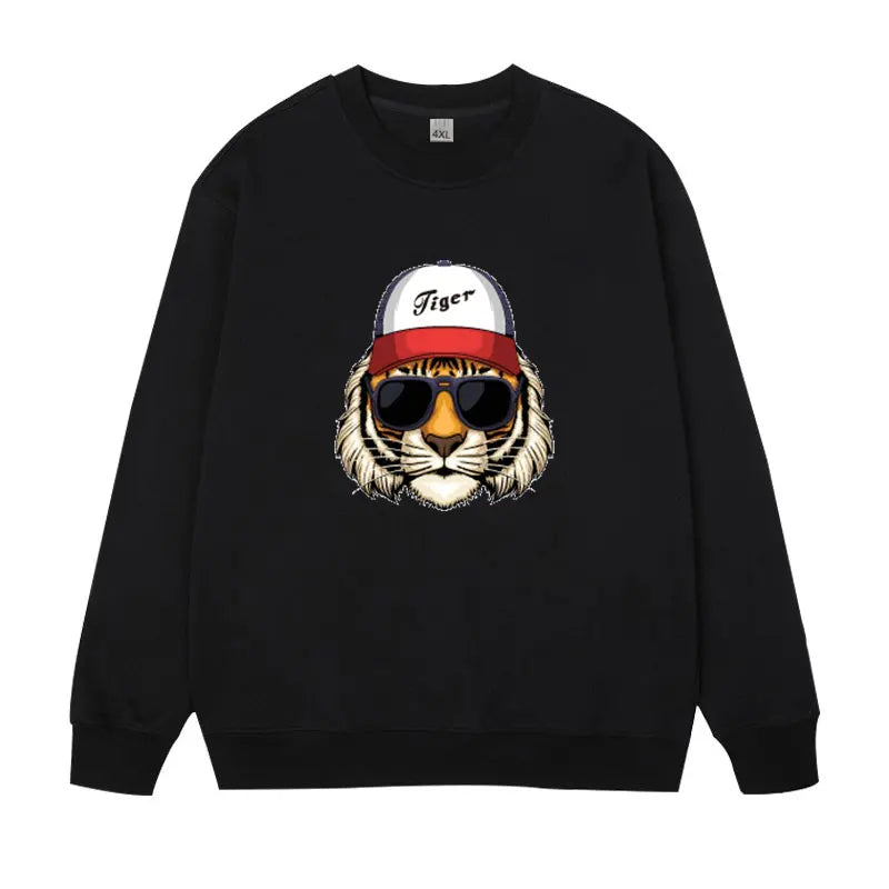 Plus Size Pullovers Men's Sweatshirts 110-185kg Oversized Round Neck Long Sleeve Tees Loose Tops Big Size Male Clothing 1XL-7XL