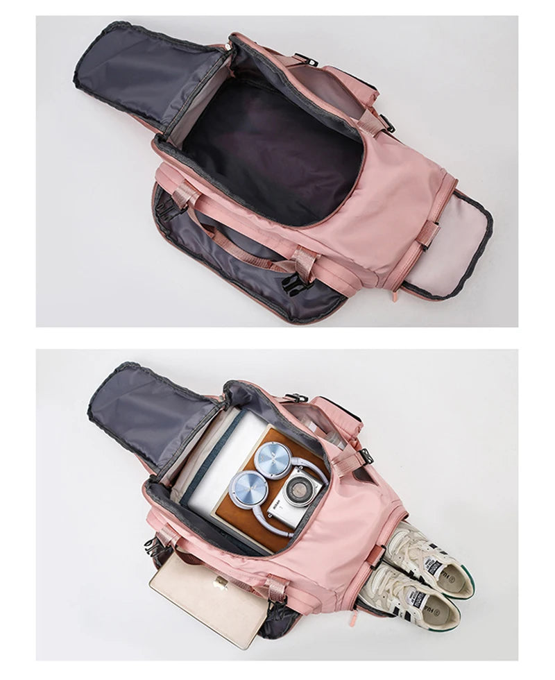 Women's Handbag T80 Gym Sports Backpack for Man Hand Bag Fitness Travel Tote Shoe Shoulder Duffle Crossbody Portable Boston Bag