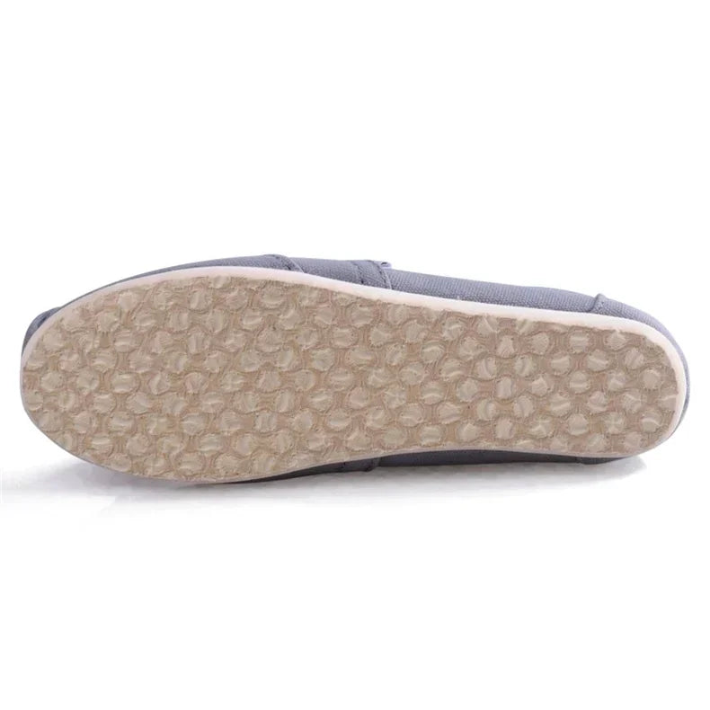 2025 Summer Blue Loafers Men Classic Canvas Flats Shoes Women Comfortable Breathable Men Casual Shoes Slip-on Espadrilles