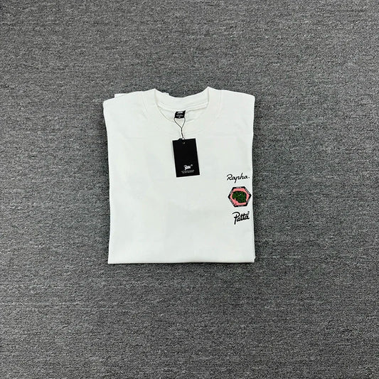 New Arrival Patta Tshirt American Street Style with Palm Tree Star Print Man Short Sleeve Tops