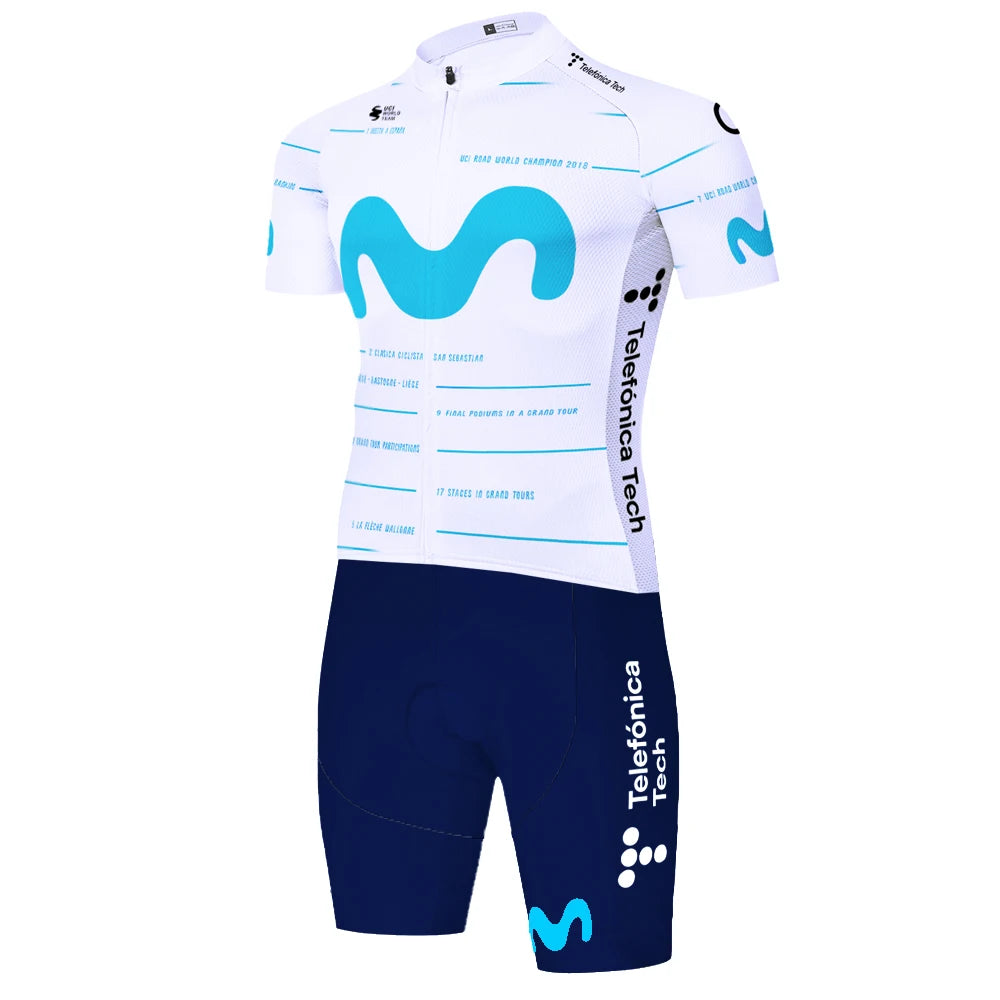 Movistar triathlon suit men Maillot Jumpsuit Road Racing Skinsuit Bike Jersey Sports Wear shorts cycling maillot cyclisme homme