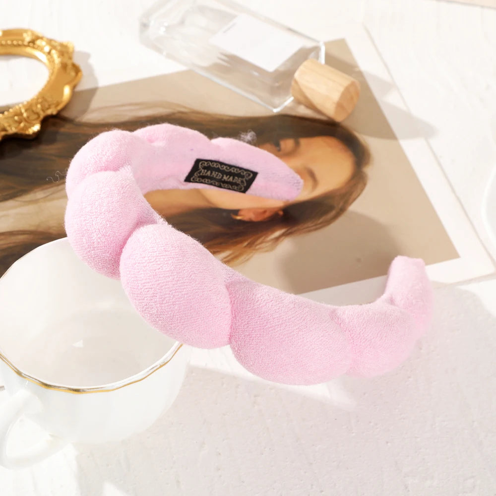 Fashion Padded Headbands for Women Wide Bezel Hairbands Thick Velvet Hair Hoop Girls Sponge Non-slip Hairband Hair Accessories BAZAARHUBO