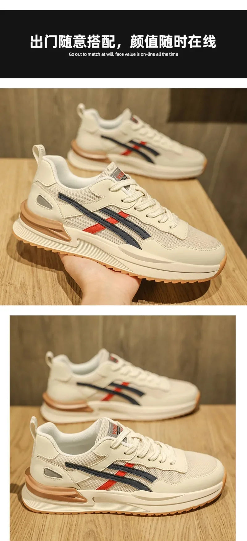 Running Shoes Men's Wear-Resistant Lightweight Breathable Original Luxury Shoes for Men Non-Slip Male Sneaker Zapatillas Mujer
