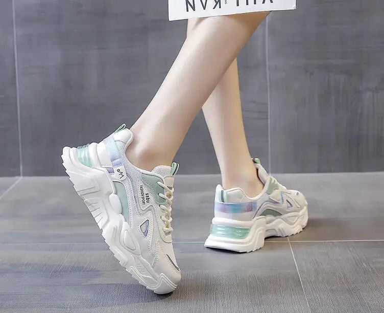 Spring/Autumn Women Running Shoes Breathable Casual Shoes Outdoor Light Weight Sports Shoes Casual Walking Sneakers