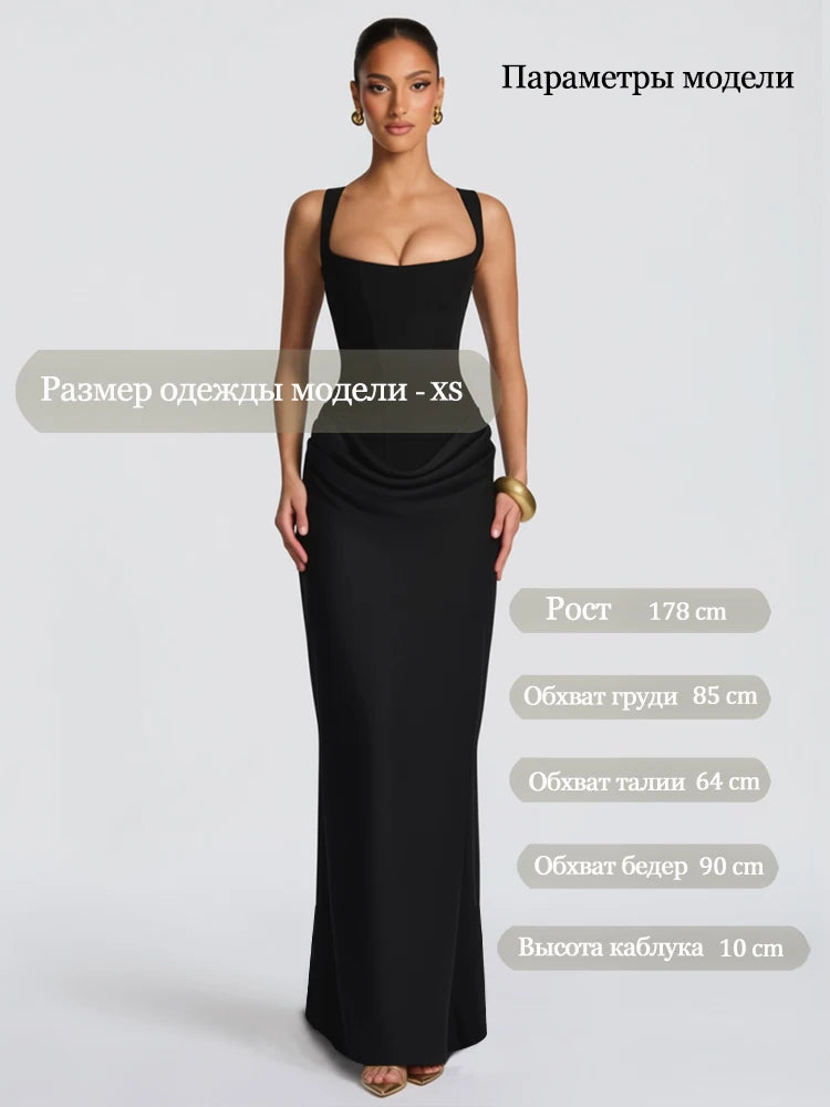 Suninheart White Women's Maxi Dress Elegat Lace Up Dress Slim Formal Wedding Guest Party Dress