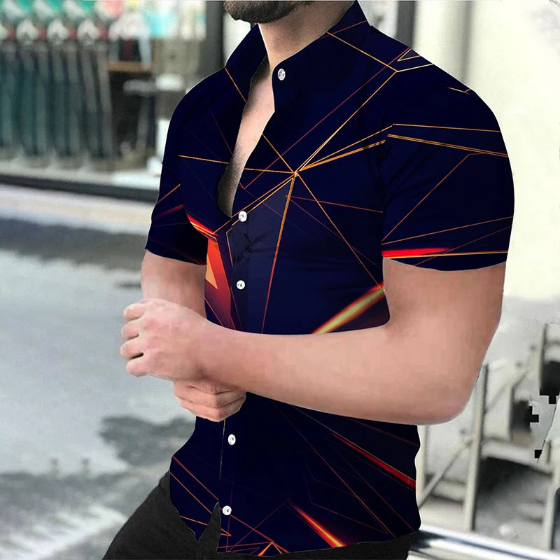 Luxury Shirt Owl 3d Print Shirts Men Women Fashion Oversized Blouse Men's Lapel Shirt Beach Camisas Men's Clothing Bussiness