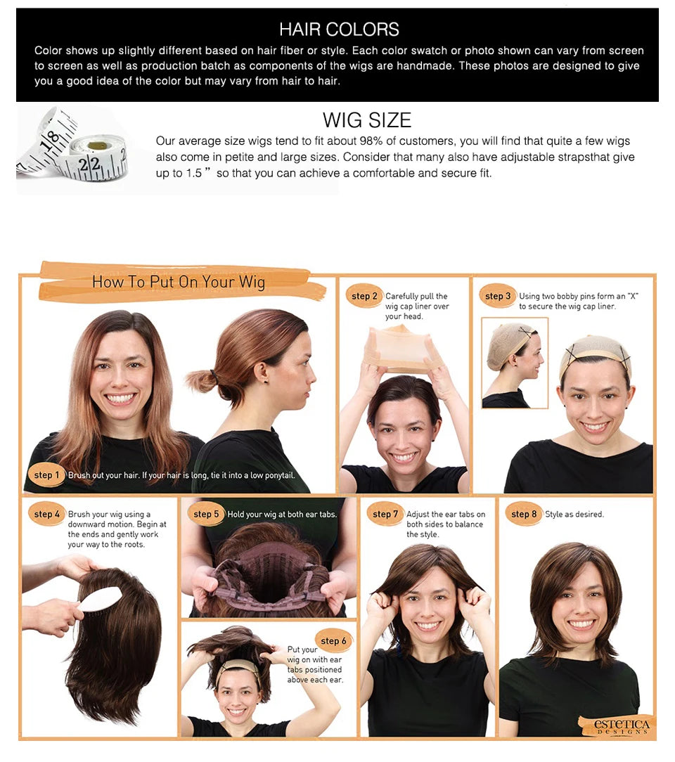 Copper Ginger Short Bob Straight Synthetic Wig with Bangs Heat Resistant Natural Looking Hair for Women Daily Use Cosplay Party