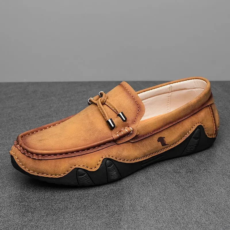 Man Casual Shoe Slip-on Loafers Leather Shoes for Men Retro Size 45 Common Designer Shipping Free Sale Luxury Elegant Low Price
