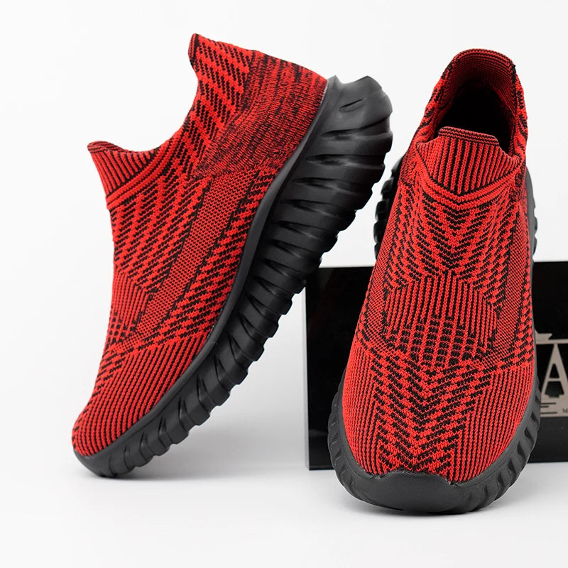 Men's Women Running Shoes Comfortable Slip on Sneakers Man Socks Shoes Lightweight Knit Breathable Casual Outdoors Sneakers