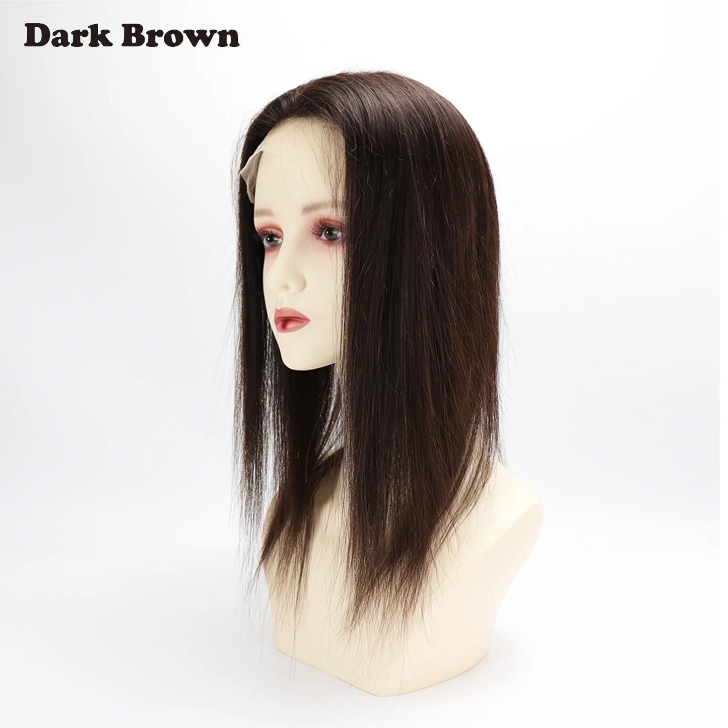 8x9" Large Size Silk Base Human Hair Closure Topper Silk Top Remy Hair Cover Lace Front Bleached Knots with Baby Hair & Clips in