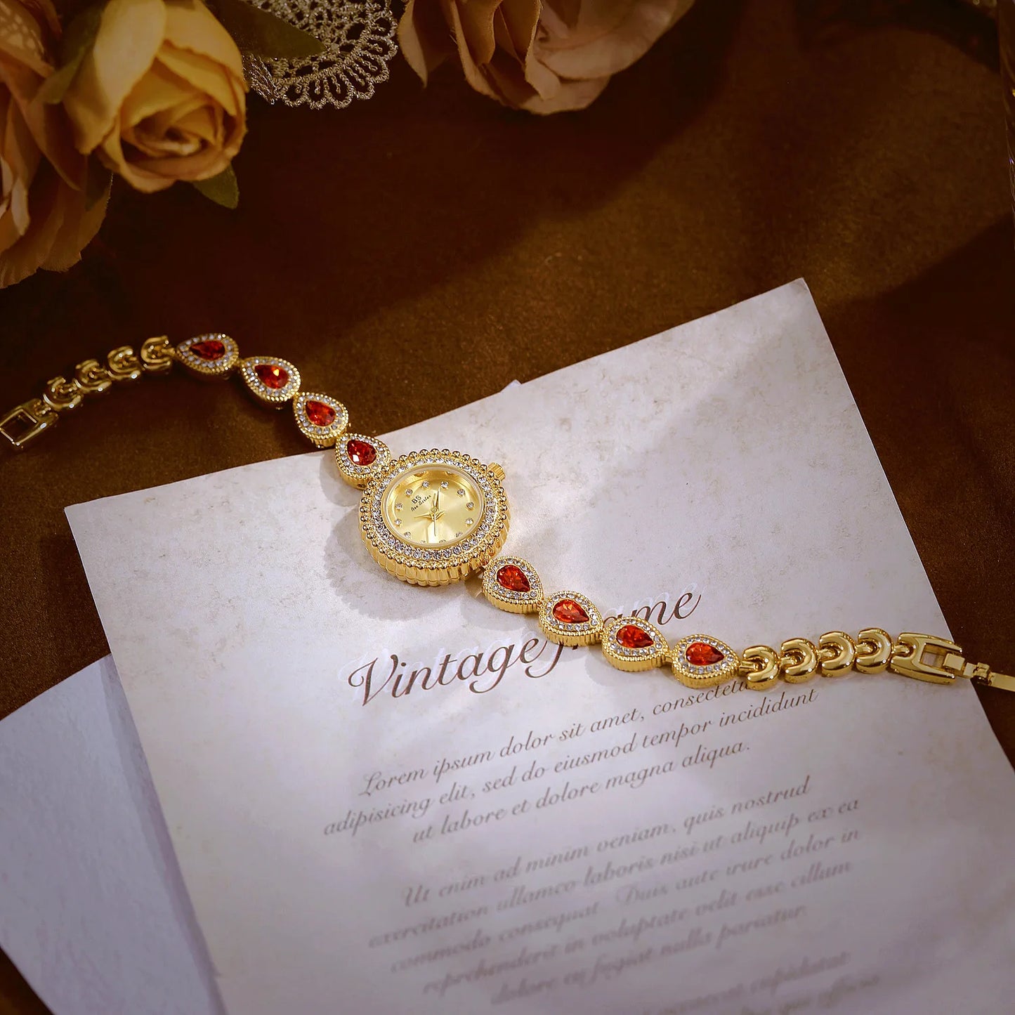 Gold Women Bracelet Dress Watches For Ladies Wrist Quartz Watches 2025 Top Brand Luxury Golden Rhinestone Gift Girlfriend Clock