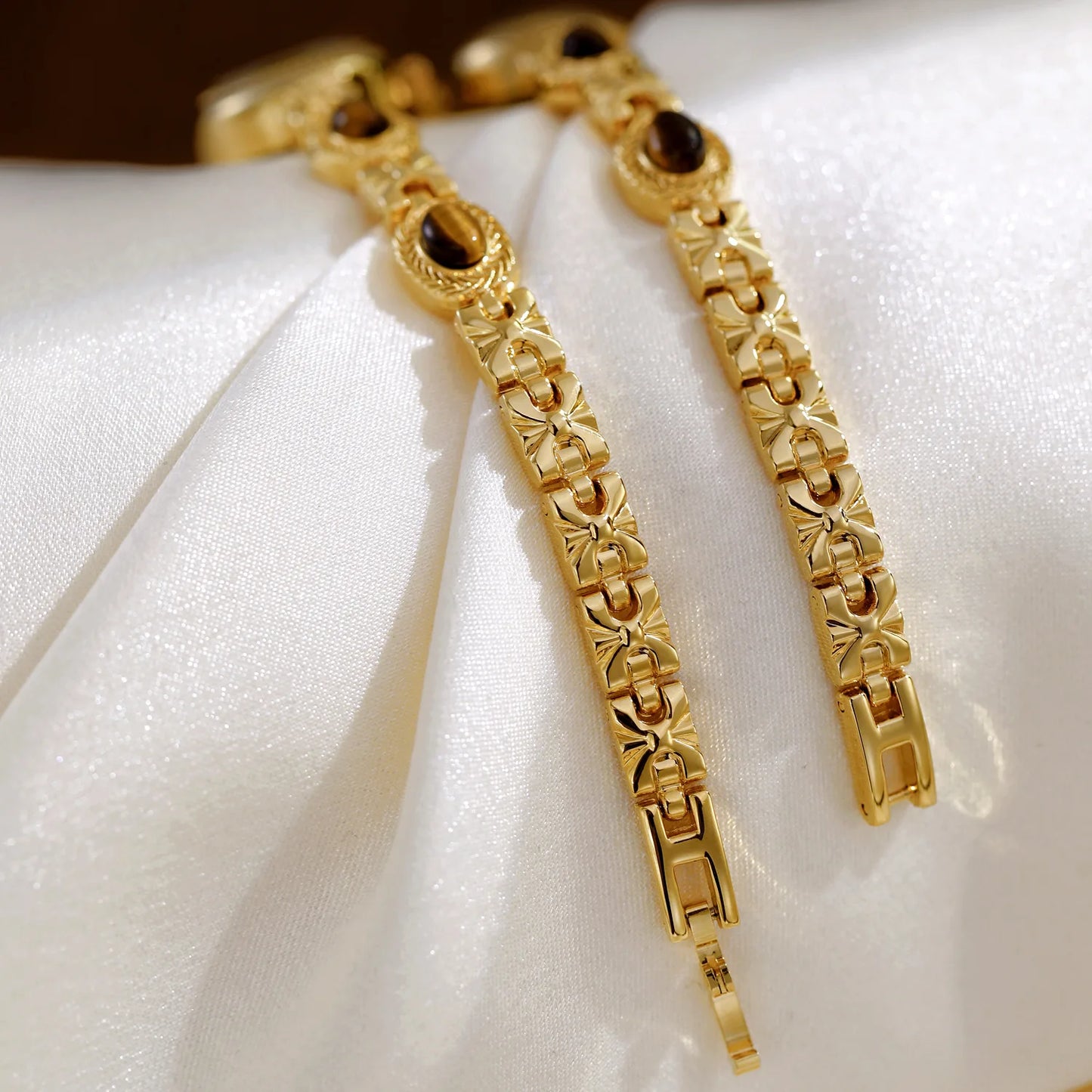 Elegant Women's Watch Jade Bracelet Small Clock Fashion Quartz Watches Luxury Golden Wristwatch Gifts For Women Original Brand