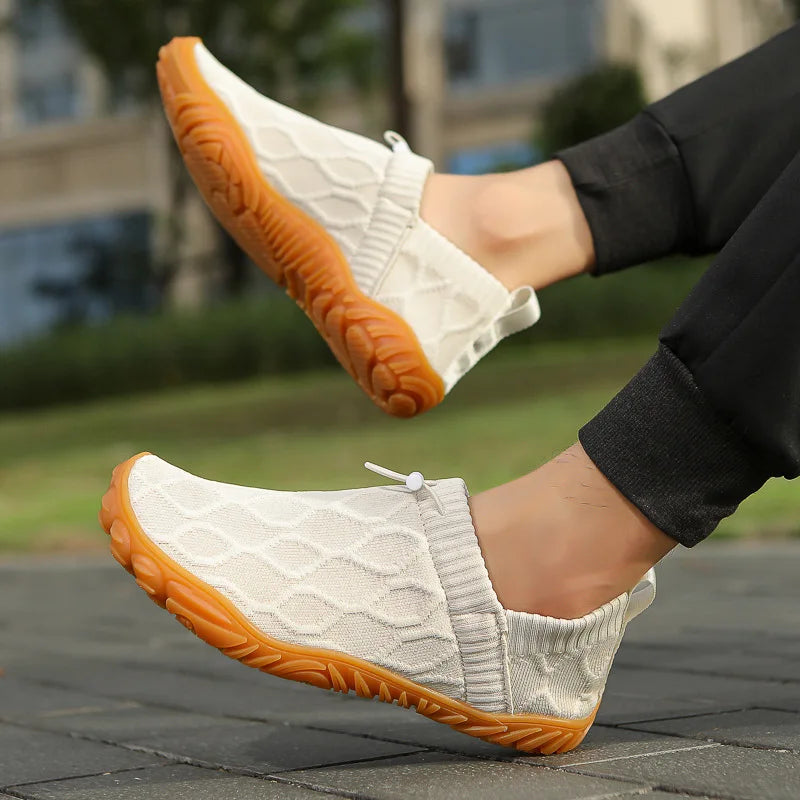 Minimalist Men's Barefoot Shoes Anti Slip Breathable Knitting Walking Shoes for Men Wear-resistant Lightweight Running Sneakers