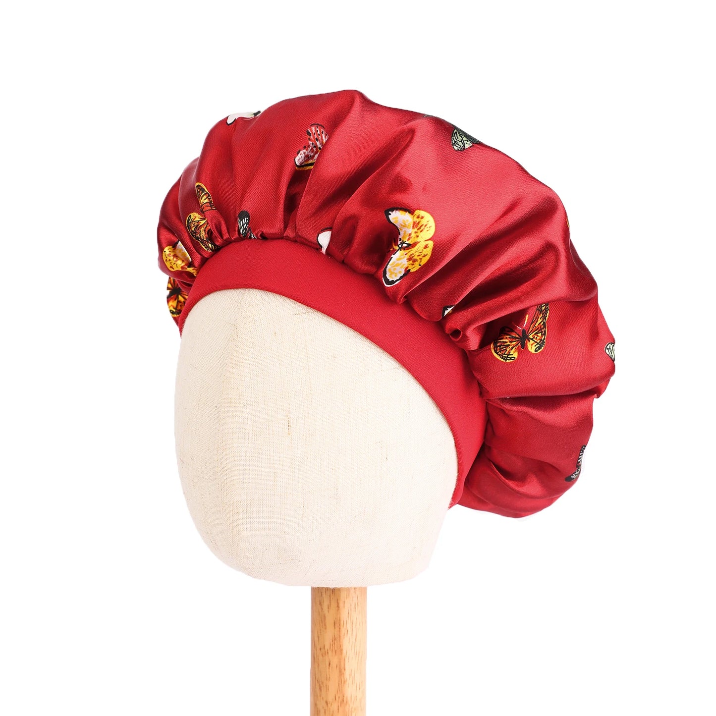 Fashion New African Children Adjustable Printing Ankara Satin Bonnet Sleep Cap Baby Kids Satin Bonnet Sleep Hat Silk Shower Cap
