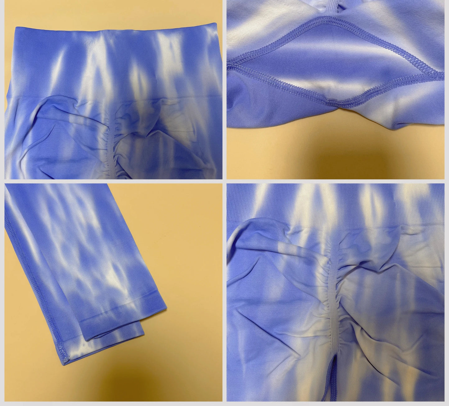 New Tiedye Gym Leggings Seamless Women Push Up Stretch Pants Scrunch Sports High Waist Booty Lifting Workout Yoga Leggins Nylon