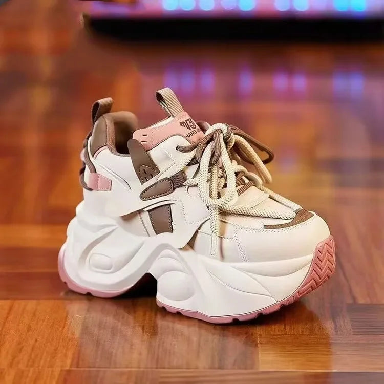 High Quality Spring Autumn Women Platform Sneakers Chunky Shoes Sport Vulcanized Shoes Female Casual Shoes 2026 New