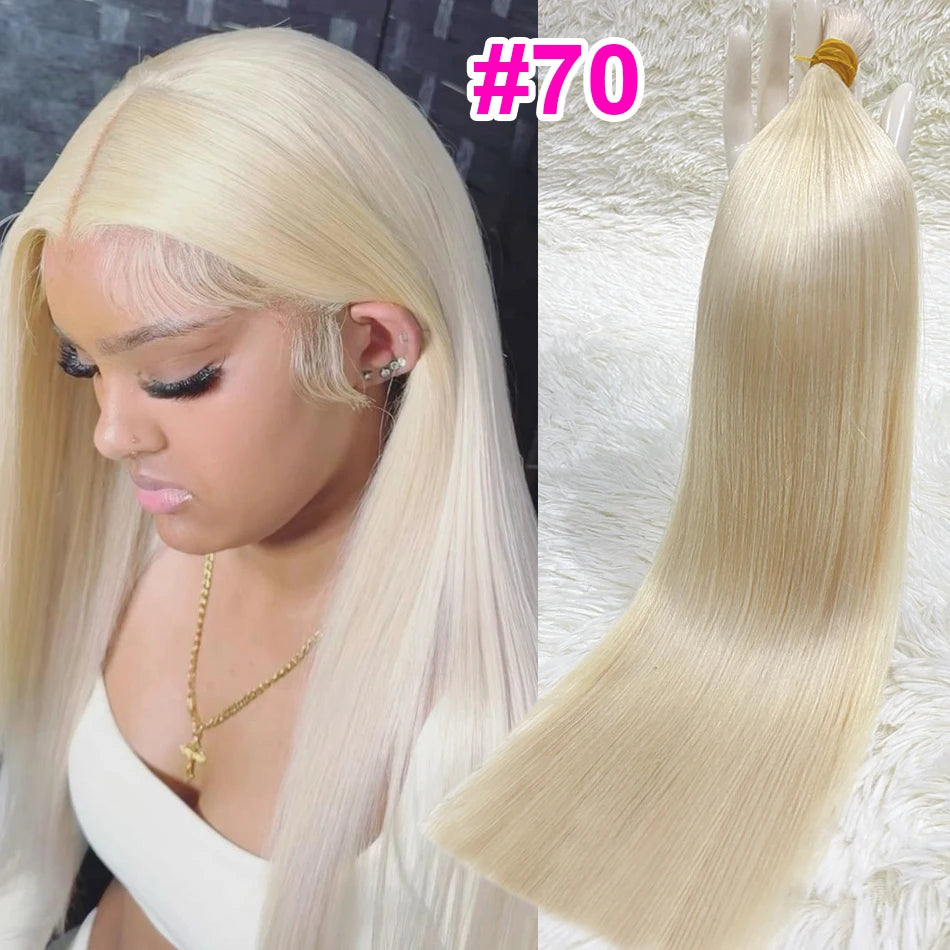 Human Hair Bulk No Weft Vietnamese Hair Virgin Remy Straight Hair Bulk 12-30inch 100g 100%  99j Real Natural Hair Extension Grey