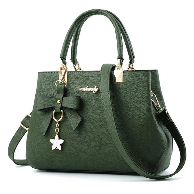 New  Elegant Shoulder Bag for Women Luxury Designer Handbags Female Bags Plum Bowknot Sweet Messenger Crossbody Bag