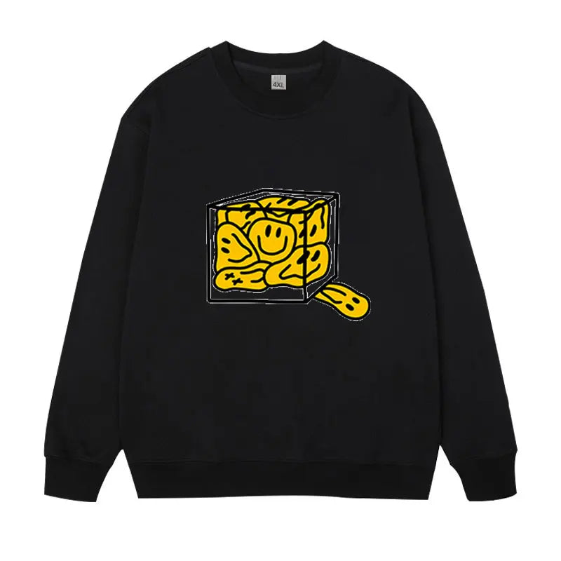 Plus Size Pullovers Men's Sweatshirts 110-185kg Oversized Round Neck Long Sleeve Tees Loose Tops Big Size Male Clothing 1XL-7XL