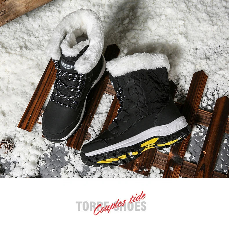 Winter New Women's Boots Plush Warm Women's Snow Boots Outdoor Non-slip Sneakers High Quality Waterproof Women Boots Botas Mujer