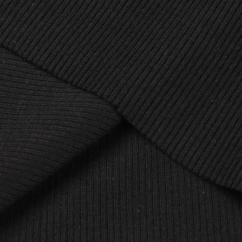 Mouse Print Black Tank Goth Sexy Bodycon Cropped Tops Women Streetwear Harajuku O Neck Knitted Basic Tank Top