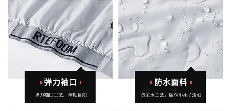 Outdoor Lightweight Hiking Jackets Men Fishing Cycling Hooded Gym Sports Running Coat Summer Sun-Protective Jacket Men Clothing