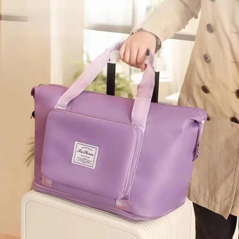 Large Capacity Casual Handbag for Men And Women Student Clothing Storage Bag Maternity Bag Travel Bag Polyester Material