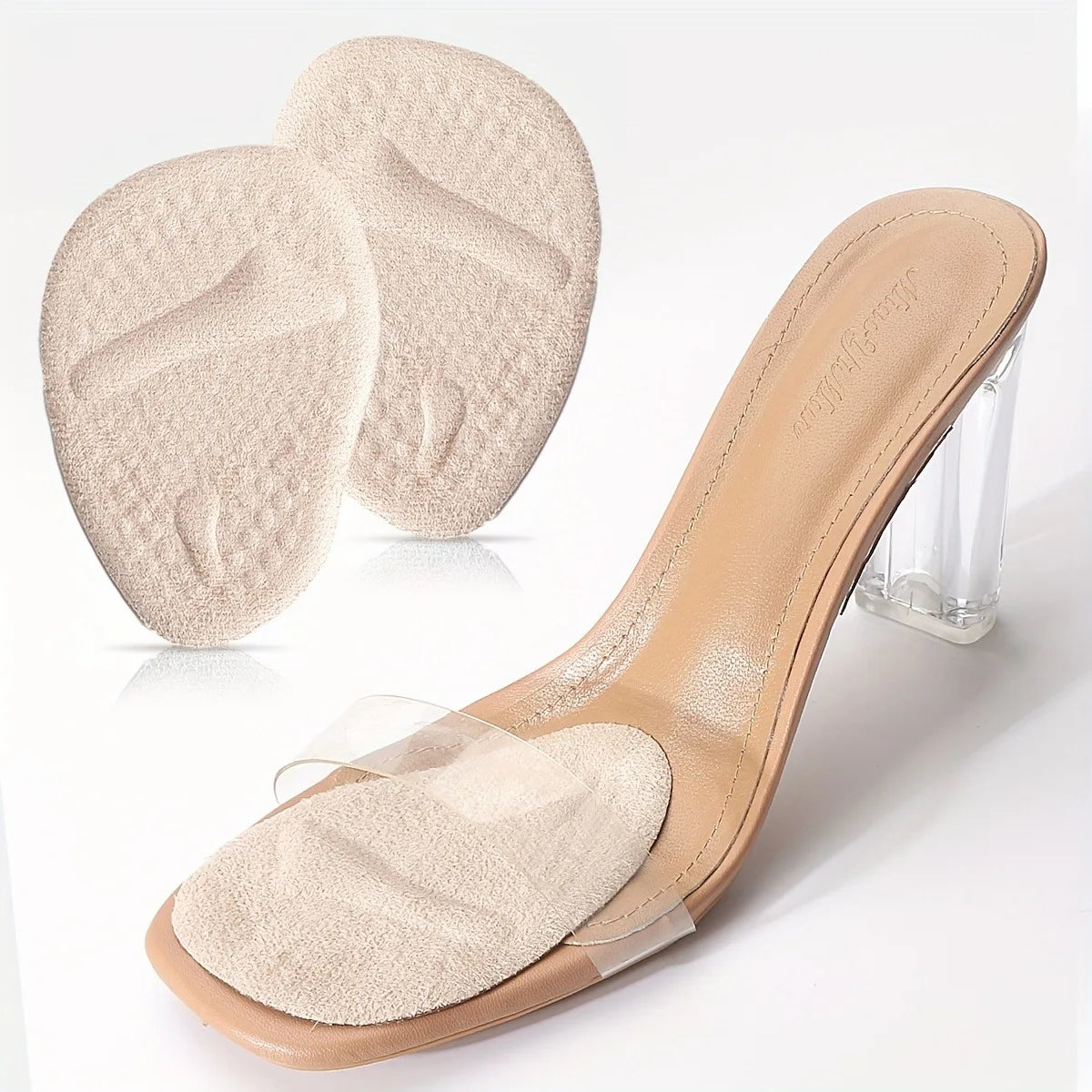 Soft Silicone Forefoot Metatarsal Pads Non-Slip Ball of Foot Cushions for Women High Heels Sandals Pain Relief Comfortable