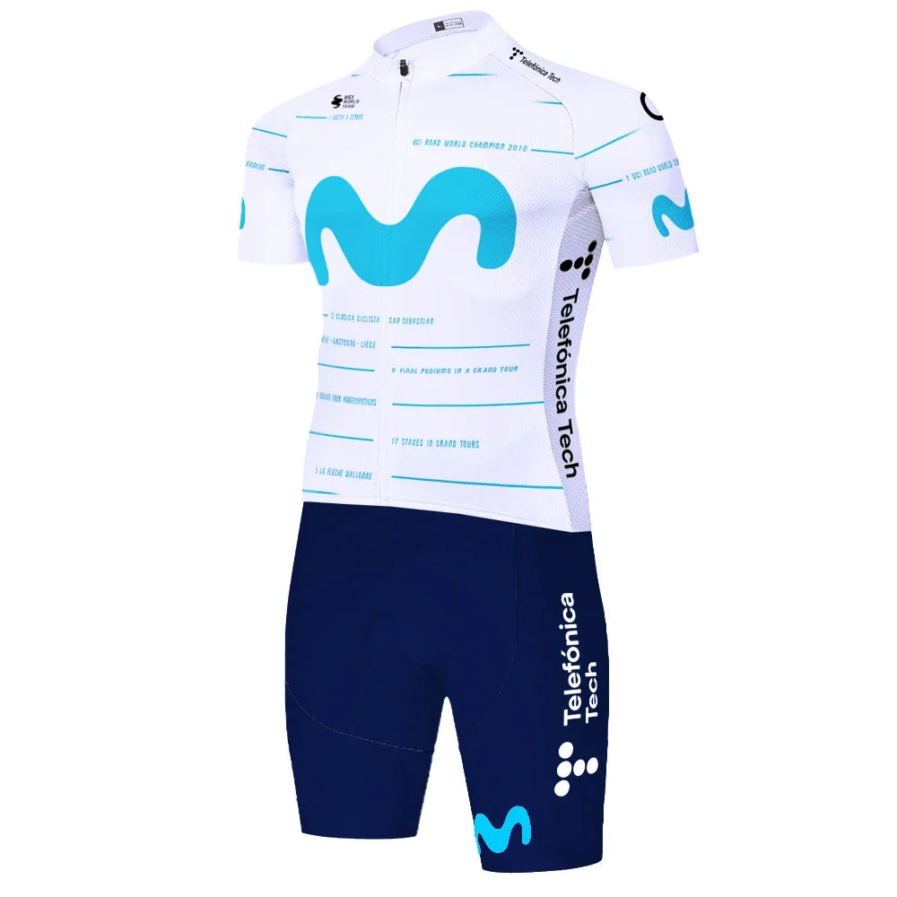 Movistar triathlon suit men Maillot Jumpsuit Road Racing Skinsuit Bike Jersey Sports Wear shorts cycling maillot cyclisme homme