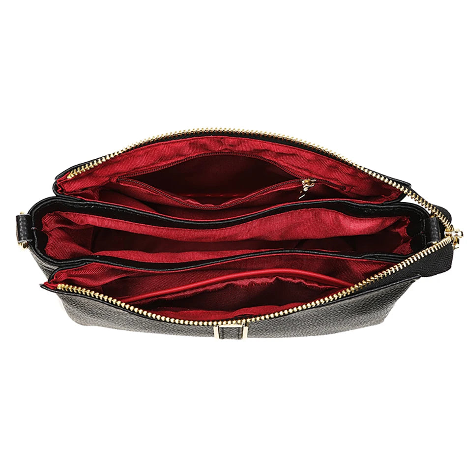 Women's Bag Handbag Fashion Female Messenger Phone Bag 2024 Luxury Cow Leather Women Shoulder Crossbody Bag