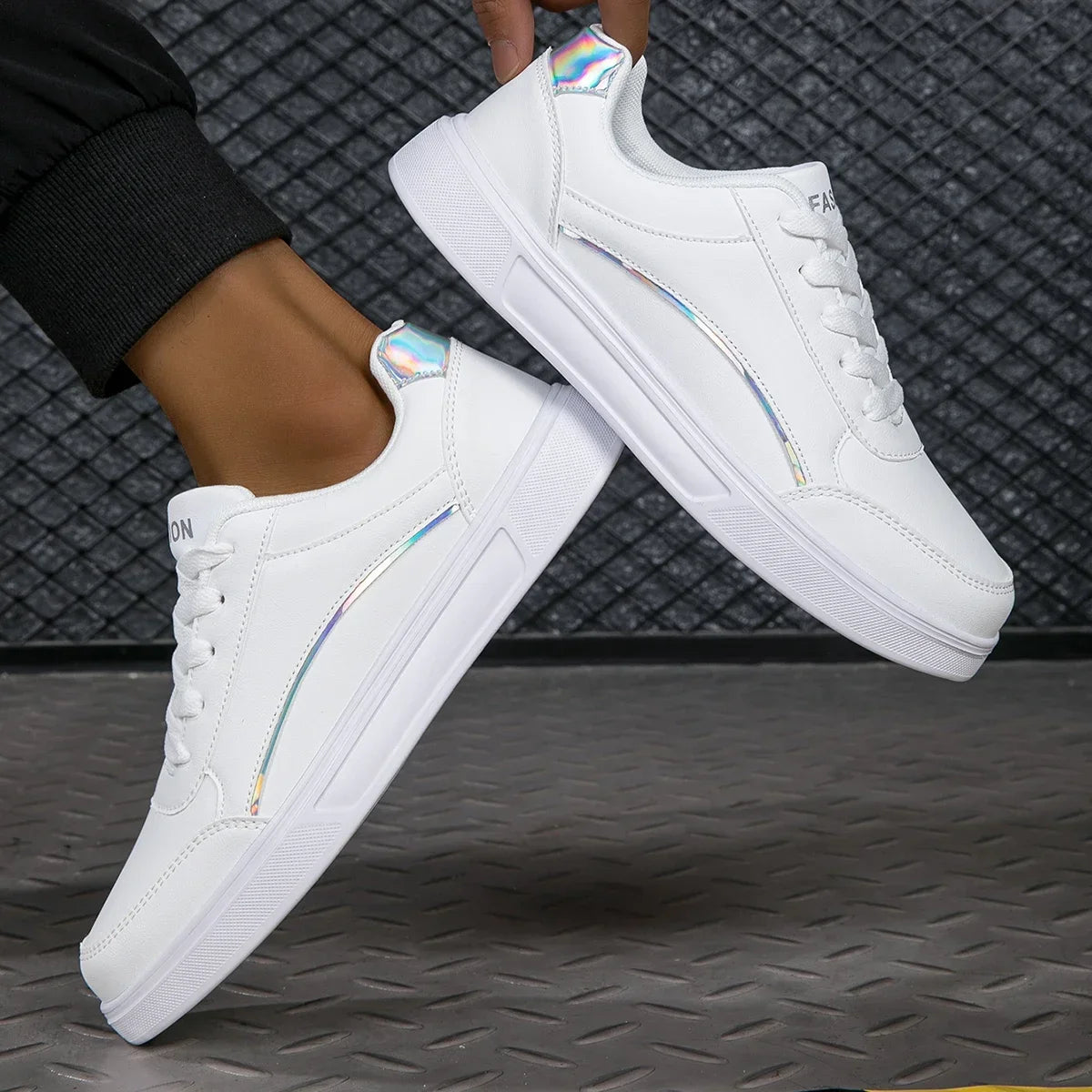 MAEDEF Women Casual Shoes New White Women's Vulcanize Shoe Breathable Lace-Up Women Sneakers Womens Sneaker Platform Flats Shoes