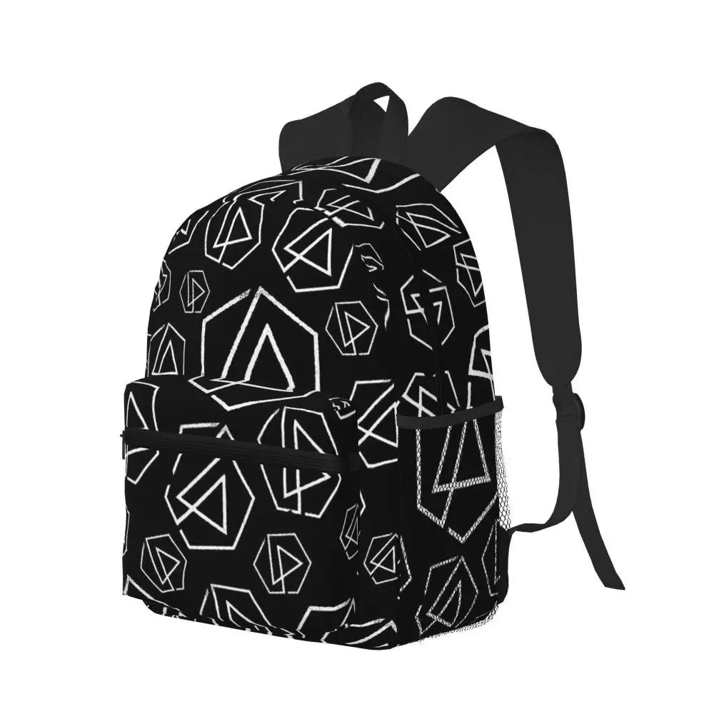 L-Linkin-S P-Park-S Band Student Backpack School Bag Hiking Travel Daypack for Boys Girls Fashion Bookbag Shoulder Bags