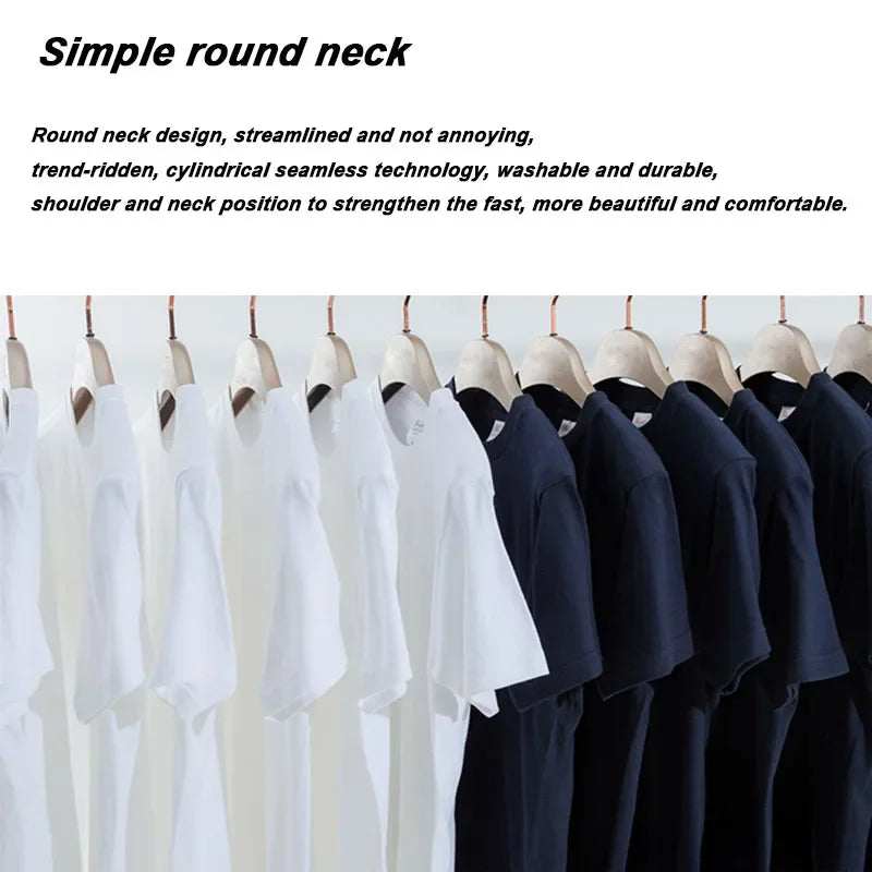 Men's High Quality 100% Cotton Moon Print Casual Summer Cool Short Sleeve Men Tshirt Loose t-shirt Male Tee Shirts Male Tee Tops