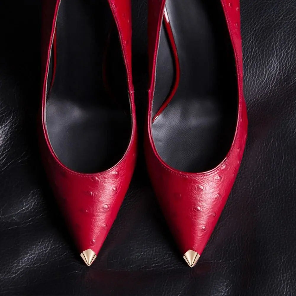 1Pairs Anti Wear Shoe Clips for Ladies Metal High Heels Tip Cap Women Shoe Pointed Protector Elegant Shoe Repair Accessories