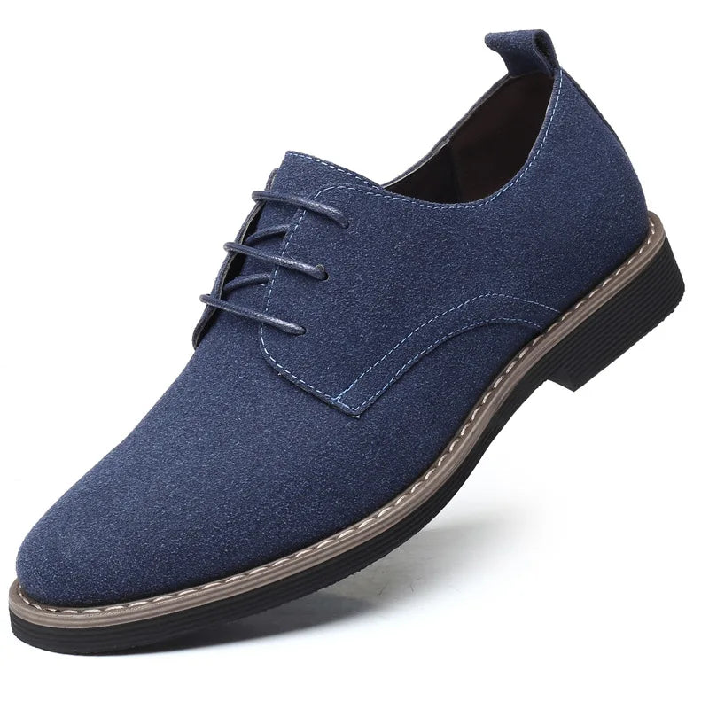 Summer Mens Dress Shoes Suede Man Oxford Shoes Large Sizes Flats Classic Men Sneakers Comfortable 2025 New Zapatillas De Deporte