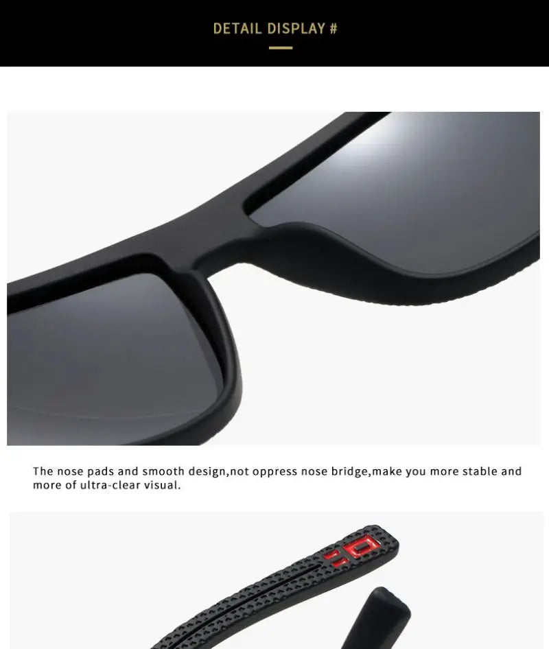 CRIXALIS Brand Polarized Sunglasses Men Fashion Anti-glare Driving Sun Glasses Male Outdoor Hiking Travel Sports Shades UV400 BAZAARHUBO