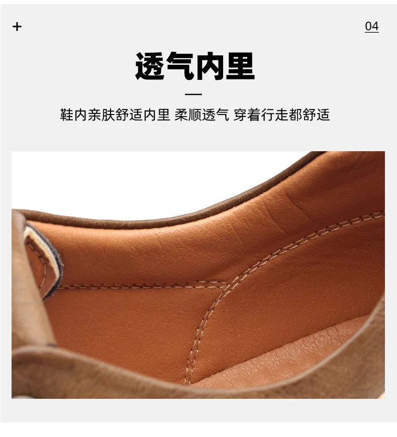 Luxury Casual Business Tennis Loafers Sneakers Moccasins Social Outdoor Fashion Shoes For Men  Men's Genuine Leather Shoes
