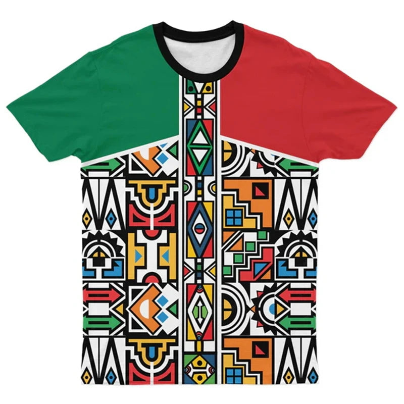 Africa Ethnic T-Shirts African Dashiki 3D Printed Men Women Fashion Streetwear Oversized Short Sleeve T Shirt Tees Tops Clothing