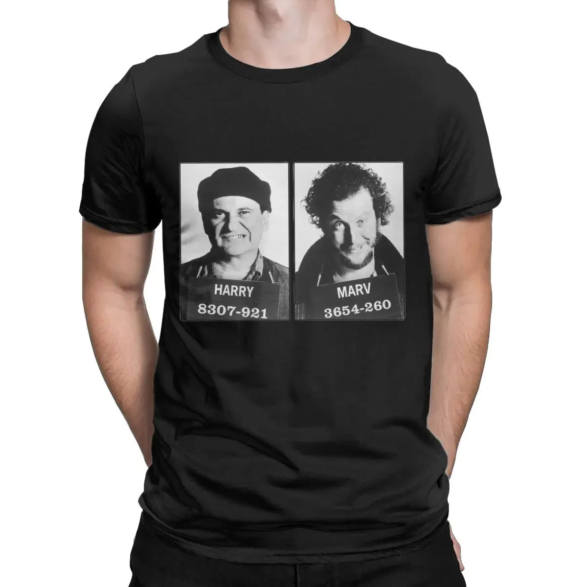 Home Alone Thief Men's T Shirt Vintage Tee Shirt Short Sleeve Round Collar T-Shirt Cotton Adult Tops Summer Fashion Streetwear