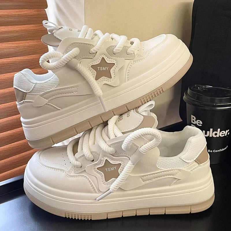 New Purple Sneakers Women Platform Casual Shoes Women Sneakers Breathable Comfortable Thick Sole Sneakers Women Designer Shoes