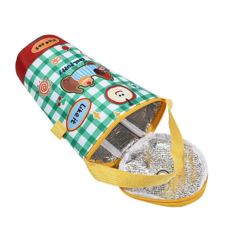 Portable Milk Tea Tote Bag Heat Preservation Bag Carrying Insulated Cup Cover Umbrella Bag Handbag Camping Drinkware Accessories