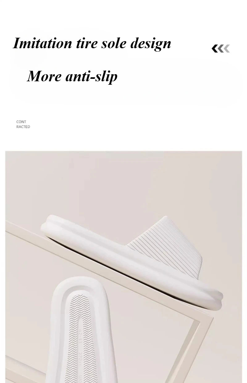 Brand Couple Home Simple Slippers EVA Soft Sole Light Slippers Bathroom Non-slip Slides Men's Outdoor Sandals Zapatillas De Casa