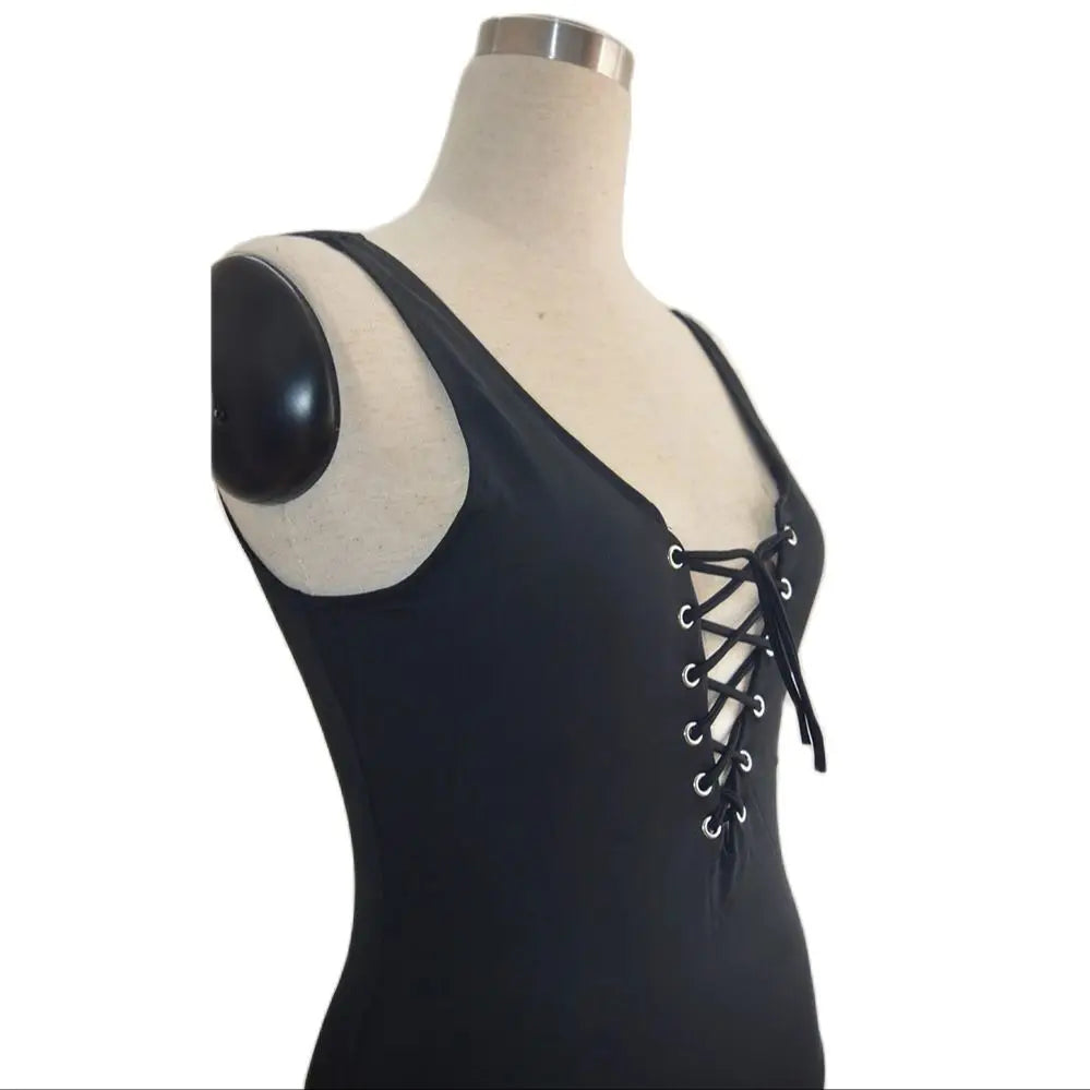 A Backless Swimsuit for Women's Sexy Bodysuit Beach Outfit Pushed Up Beach Swimwear