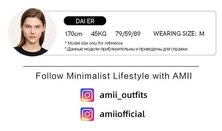 AMII Summer Casual T-shirt for Women 2025 Print Round Neck Short Sleeve Shirts Lady Fashion New Loose Clothes Woman 12522007