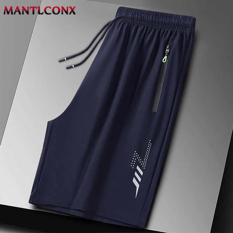 Thin Breathable Elastic Sports Shorts Casual Men's Running Shorts Quick-drying Fitness Black Shorts Men Beach Short Pants Male