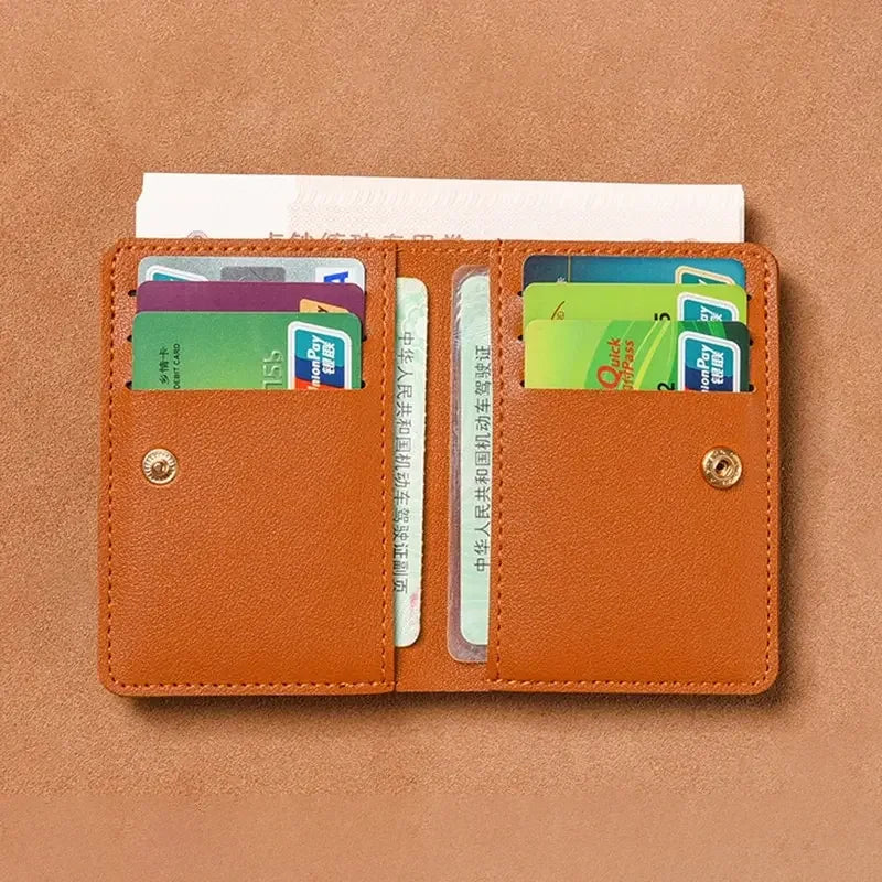 Ultra Thin Design Credit Card Holder Women Wallets Fashion Purses Small Wallet for Men Short Clutch Purse Money Bag Mens Wallet